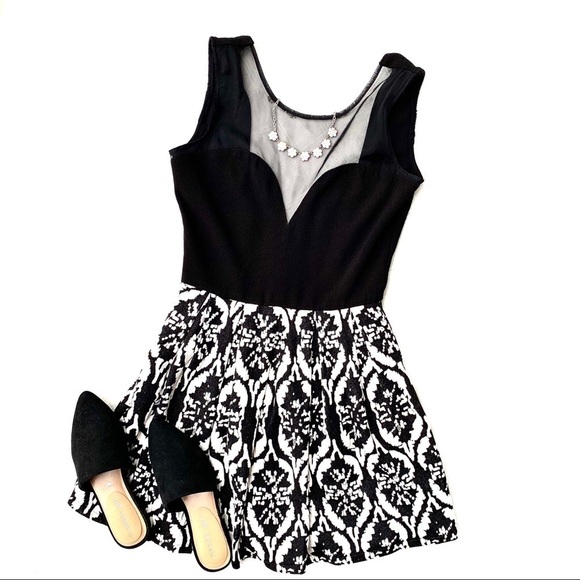 Lover + Friends Revolve Open Back Damask Dress S - Picture 1 of 16
